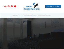 Tablet Screenshot of hotelkangerlussuaq.gl